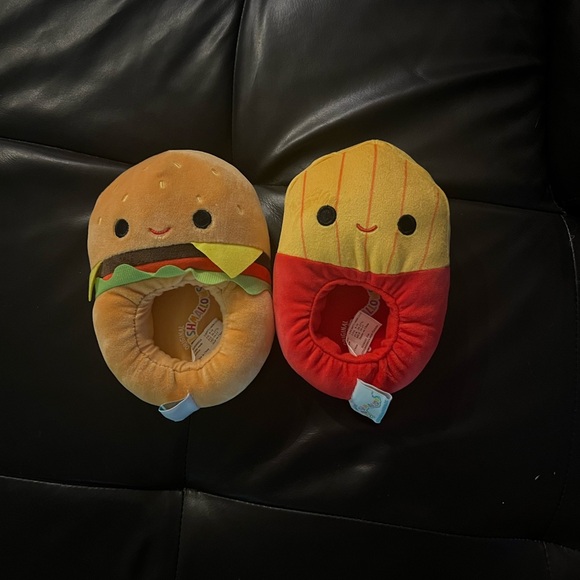 Squishmallow Burger and Fries Kids Slippers - Picture 1 of 5